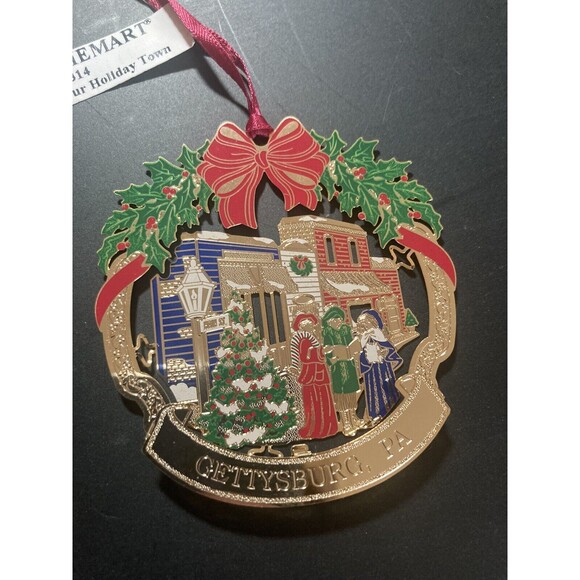 ChemArt Christmas 2011 Our Holiday Town Ornament #45314 GETTYSBURG, PA USA Made - Picture 2 of 7
